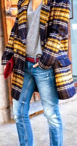 Утепленные джинсовые брюки