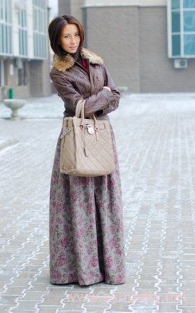 Юбка максимальной длины. Как и с чем носить