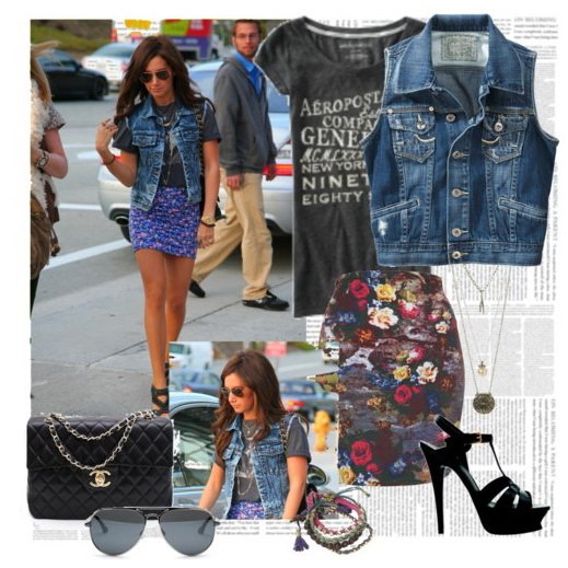 Модные джинсовые жилетки для стильных девушек