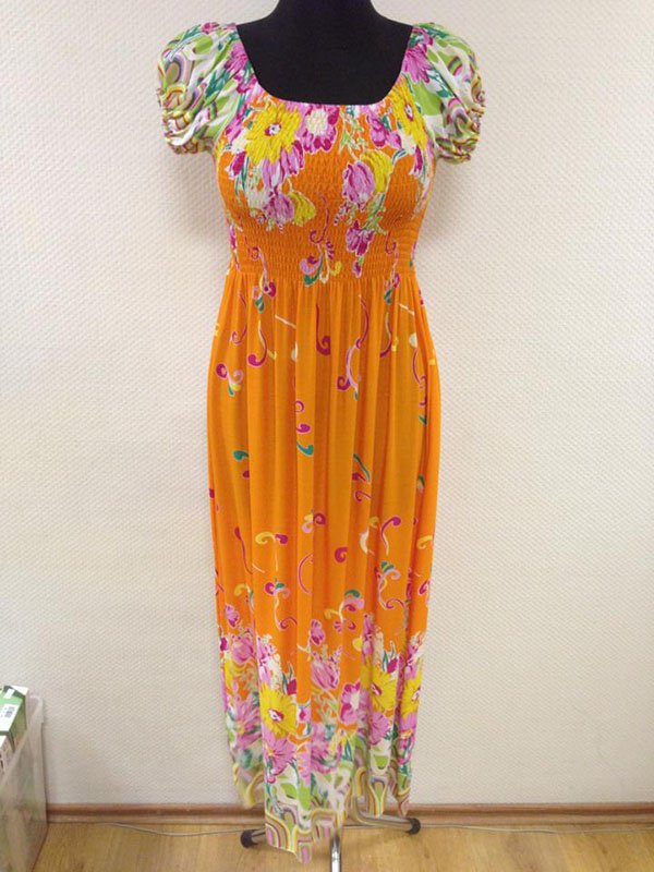 Роскошь длинного летнего сарафана